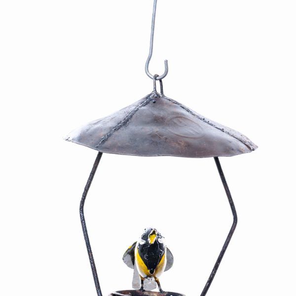 METAL GREAT TIT HANGING BIRDFEEDER