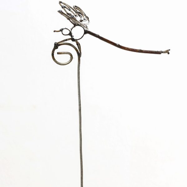 METAL SMALL DRAGON FLY ON STICK