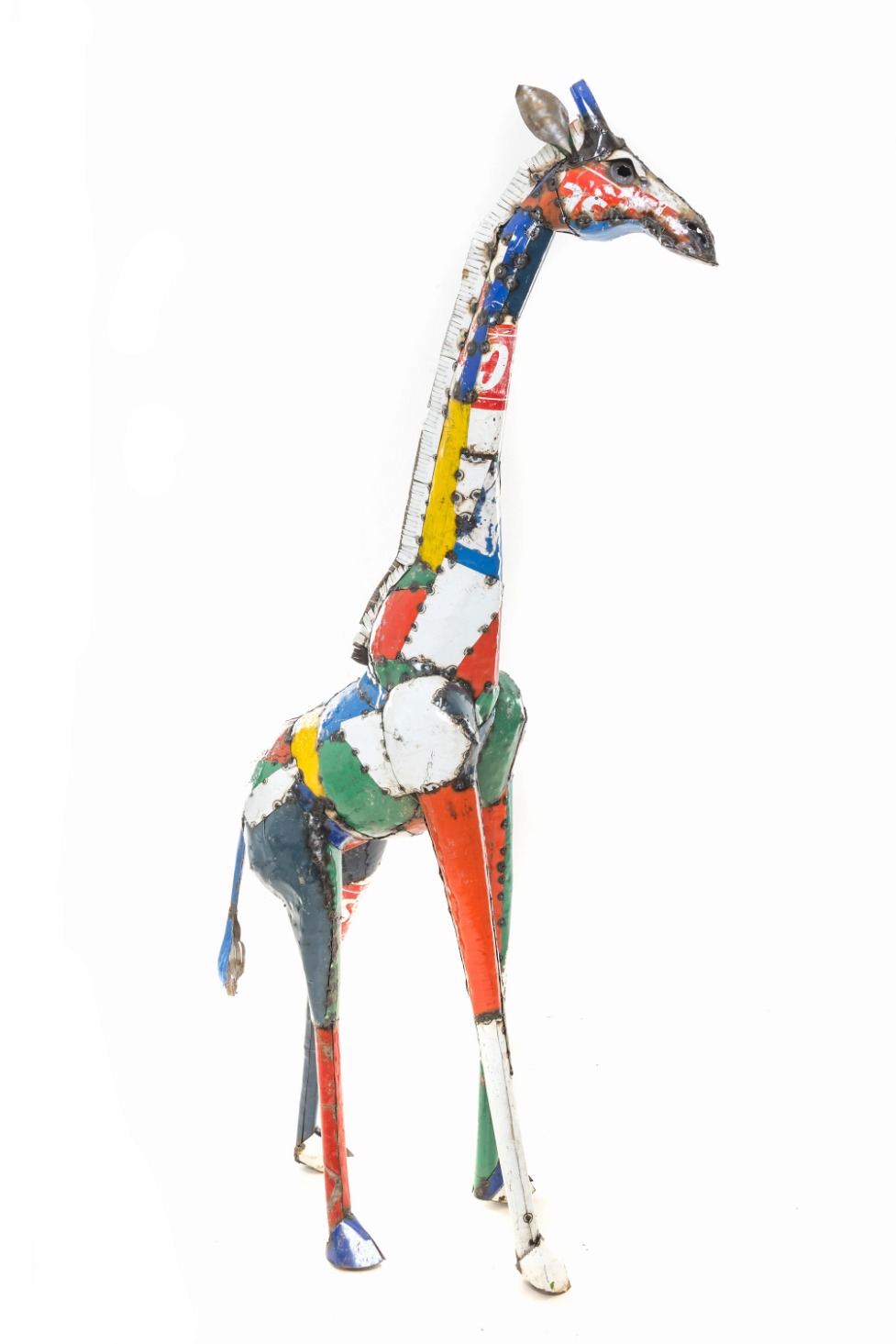 Zimba-Arts METAL COLORFUL 2M GIRAFFE