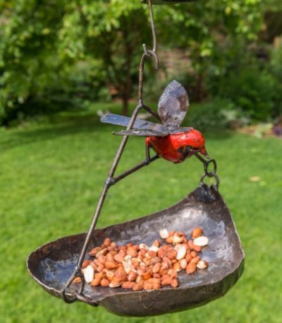 METAL HANGING HEART BOWL