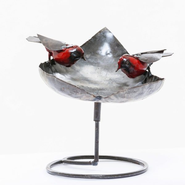 METAL TABLE HEART BOWL